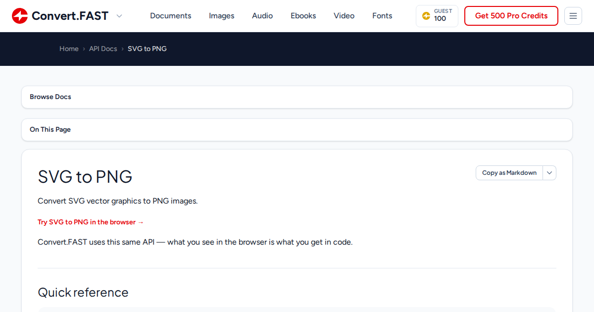 SVG to PNG | Convert.Fast API